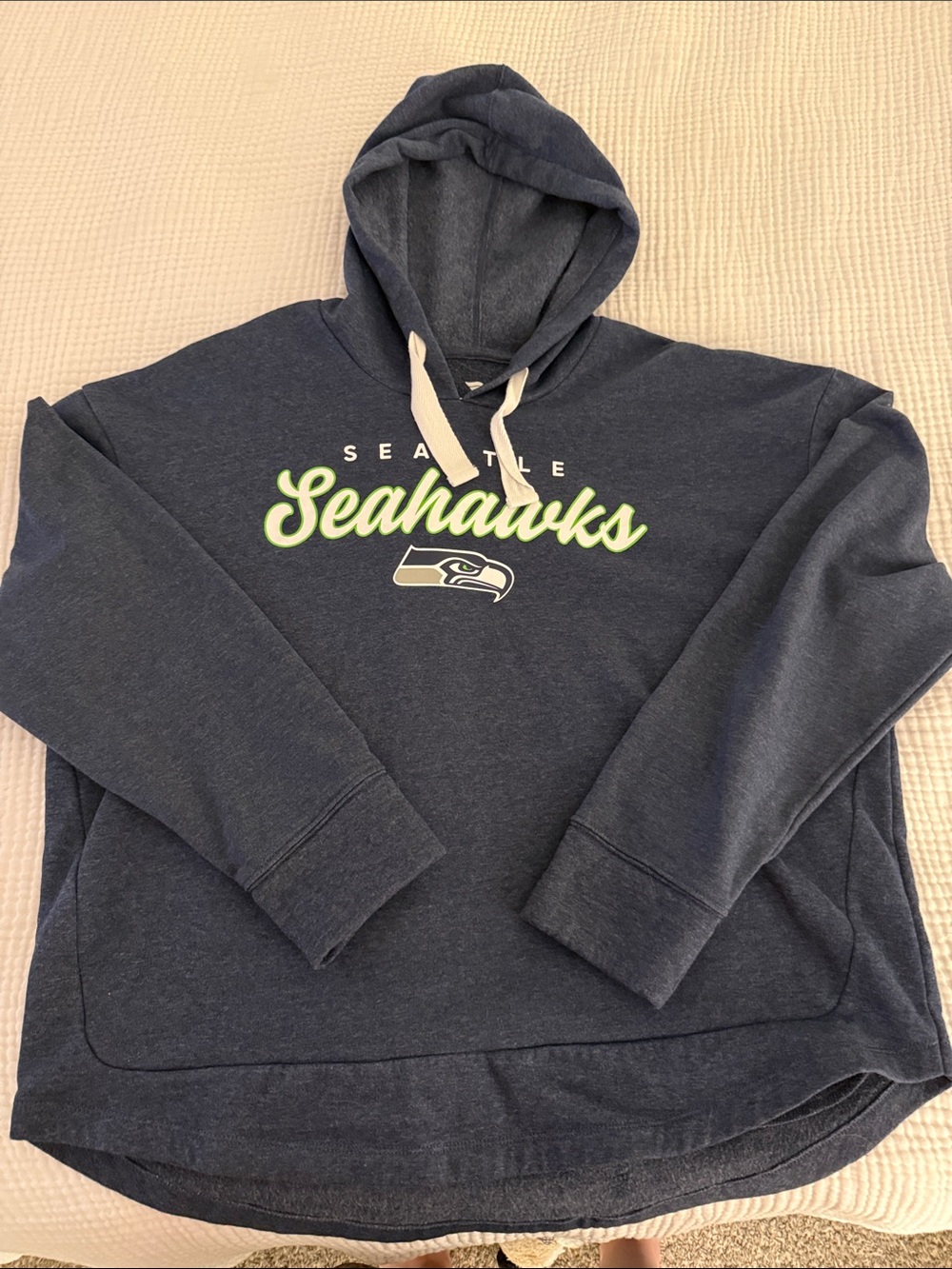 Fanatics Seattle Seahawks Pullover Hoodie with Lime Script